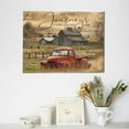 thumbnail image 5 of Barn Pictures Wall Decor Red Truck Farmhouse Canvas Painting Vintage Car Wall Framed Posters Home for Living Room Bedroom Bathroom Decoration 12x16inch, 5 of 6