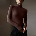 thumbnail image 3 of Perfectbot Womens Shirts Turtleneck Long Sleeves Textured Sweaters Fall Winter Warm Undershirts, 3 of 7