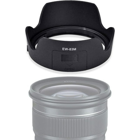 PZ EW-83M Bayonet Dedicated Lens Hood for Canon EF 24-105mm f/3.5-5.6 is STM Lens (Replaces Canon EW-83M OEM Lens Hood)