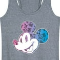 thumbnail image 3 of Mickey & Friends - Mickey Floral Gradient Fill - Women's Racerback Tank Top, 3 of 5