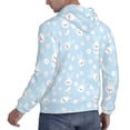 thumbnail image 6 of Lsque Cute Bunny Pattern Casual Men's Hoodie,Hooded Sweatshirt with Kangaroo Pocket,Pullover Hoodie-Small, 6 of 7