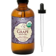 US Organic Grape Seed Oil, 100% Pure Certified USDA Organic, 4oz
