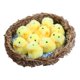 thumbnail image 1 of FELTECHELECTR 11 piezas de divertidos pollitos de peluche, adornos para muñecas, adorables pollitos de juguete con nido., 1 of 6