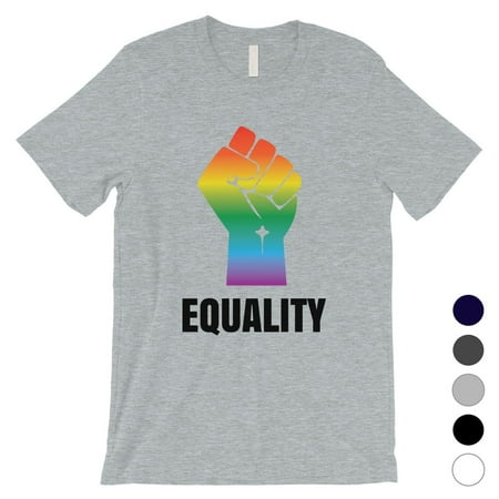 LGBT Equality Rainbow Fist Mens Shirt Valentines Gift Idea