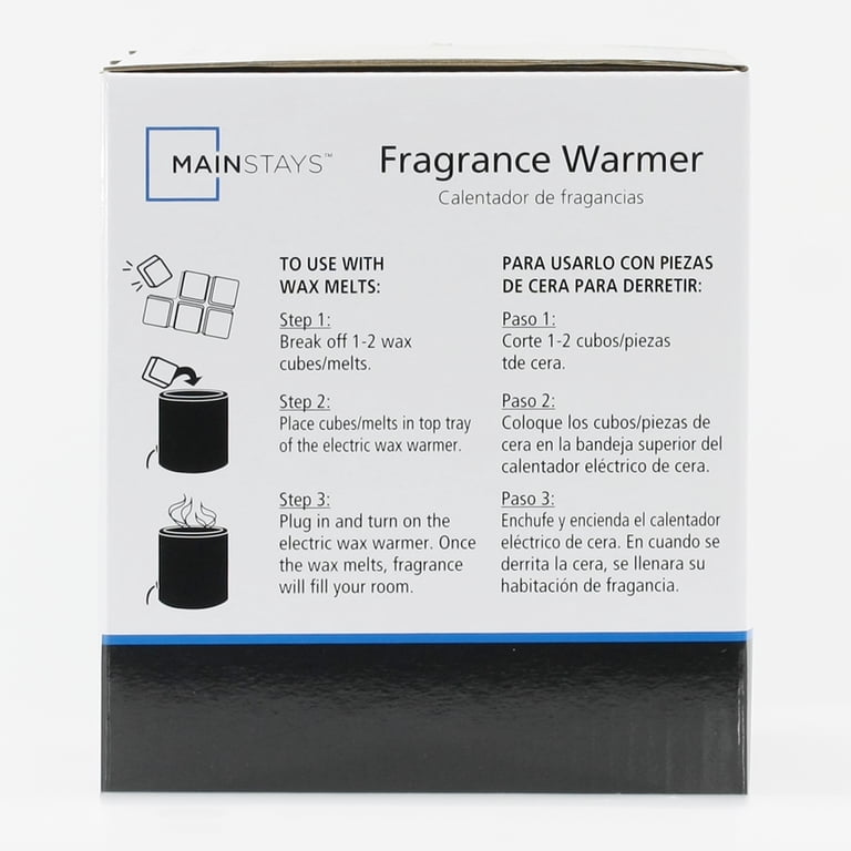 Mainstays Ceramic Botanical Decal Wax Warmer, White photo 4