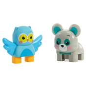 Waffle Blocks Double Figure Pack- Owl/ Bear