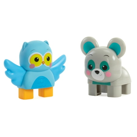- Waffle Blocks Double Figure Pack- Owl/ Bear