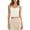 White, variant on Womens Wide Tank Tops Plus Size Women’s Lace Camisole with Built in Bra, Spaghetti Strap Sleeveless Slim Fits Caim Tops, Casual Comfy Tank Tops Outerwear Beige One Size