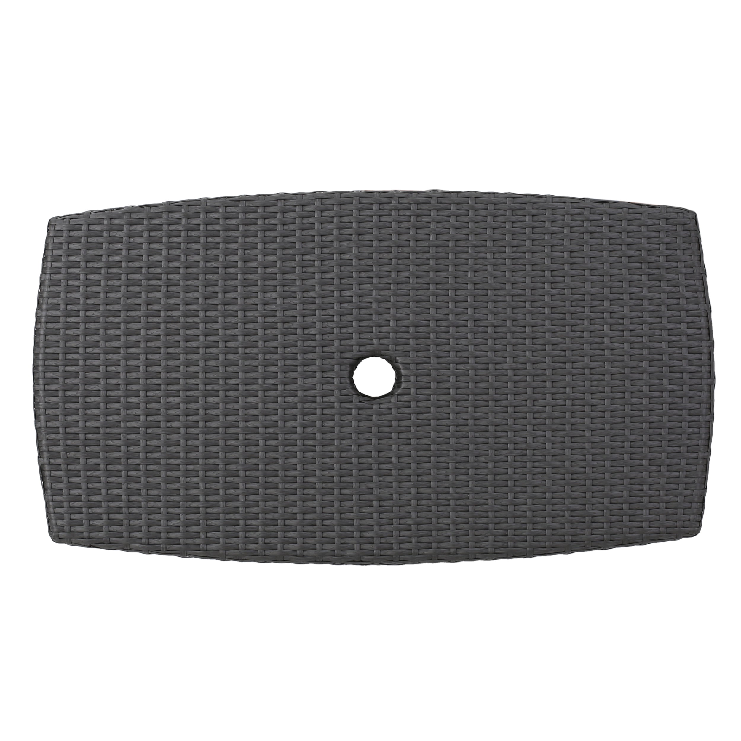 Amarelle Outdoor Wicker Side Table, Grey