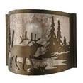 thumbnail image 2 of Meyda Tiffany 148034 Elk 10" Tall Wall Sconce - Copper, 2 of 4