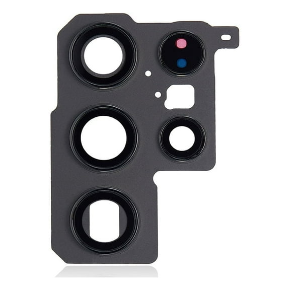 Replacement Rear Camera Glass Lens With Bezel For Samsung Galaxy S22 Ultra 5G (SM-S908W) - Phantom Black