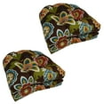 thumbnail image 2 of Blazing Needles 19-inch U-Shaped Spun Polyester Outdoor Tufted Dining Chair Cushions (Set of 4), 2 of 5