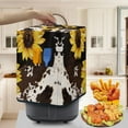 thumbnail image 3 of ZUXONGSY Sunflower Cow Print Air Fryer Cover Electric Appliance Dust-Proof Cover with top Handle Polyester Electric Pressure Cooker Cover Easy to Use And Clean Kitchen Decor, 3 of 7