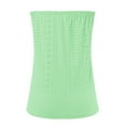 thumbnail image 6 of Otntypg Women's Crochet Tube Tops Cute Summer Solid Color Bandeau Tank Casual Strapless Blouse Off The Shoulder Tunic Shirts Sky Blue#02 XL, 6 of 6
