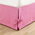 thumbnail image 1 of Lace Up Bedspread Singles Piece Checkered Dustproofs Bed Skirt Bed Box Cover Aprons Bedding, 1 of 6