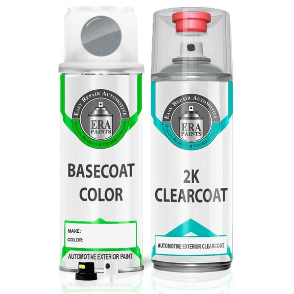 ERA Paints K23 - Liquid Platinum Metallic for NISSAN Exact Match Touch Up Paint Spray - 2K Essential Kit