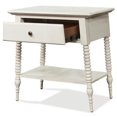 thumbnail image 3 of Riverside Furniture Myra Wood One Drawer Nightstand in Paper White, 3 of 7