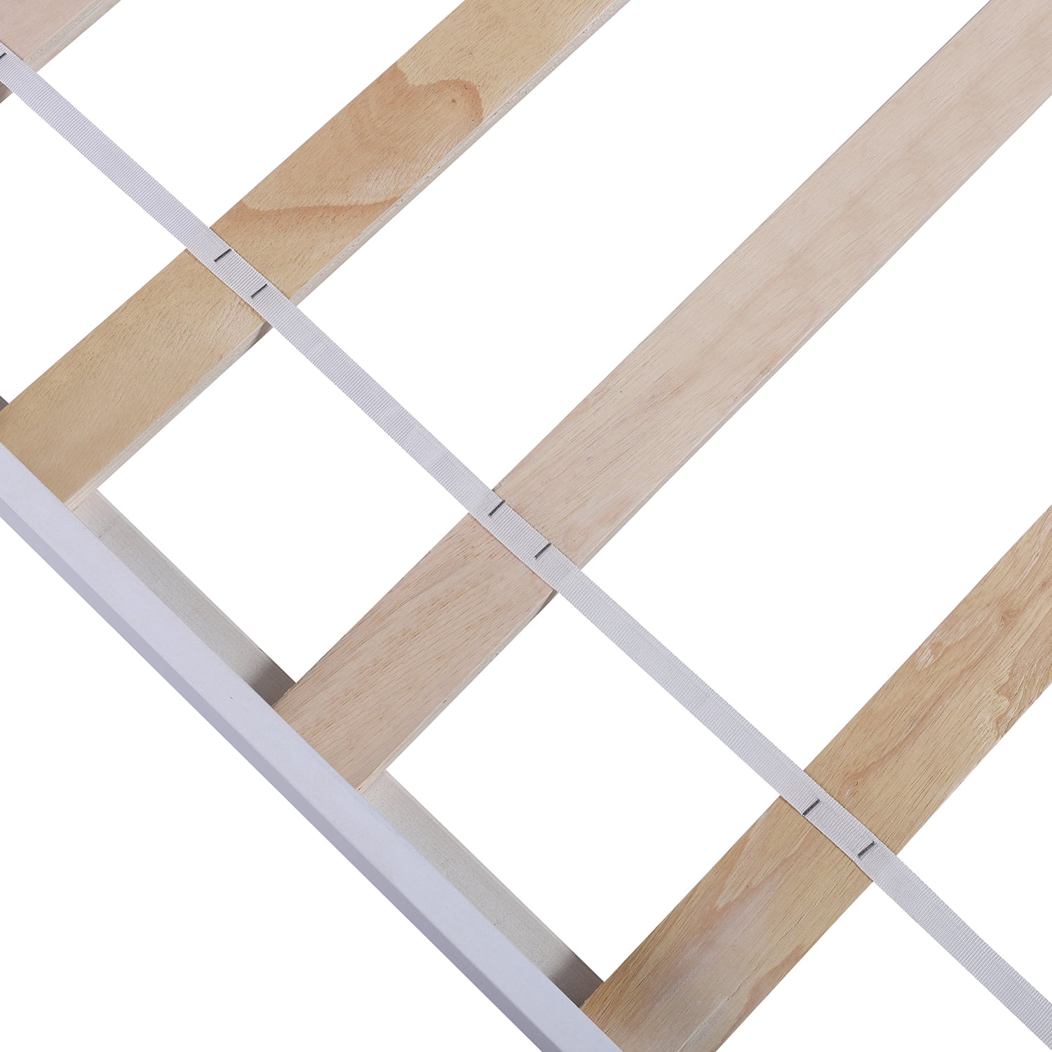 Kepooman Twin Size Solid Wood Platform Bed Frame with 2 Drawers & Headboard for Bedroom, 79.5"L x 41.7"W x 40.6"H, White Kepooman Twin Size Solid Wood Platform Bed Frame with 2 Drawers & Headboard for Bedroom, 79.5"L x 41.7"W x 40.6"H, White