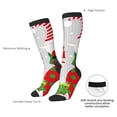 thumbnail image 4 of Gaeub Christmas Gnome With Love Printed Design Socks Stretchy High Tube Socks for Men Women Teens , Softball Soccer Socks for Hiking, Sport, 4 of 6