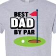 thumbnail image 4 of Inktastic Father's Day Best Dad by Par with Flag and Golf Ball T-Shirt, 4 of 5