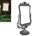thumbnail image 1 of Espejo De Maquillaje Vintage De Doble Cara, Espejo De Mesa Antiguo Giratorio De 360 ​​​​grados Con Base En Forma De Pétalo Con Relieve Floral Para Tocador, 1 of 7
