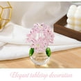 thumbnail image 4 of ABPETE Crystal Pink Daisy Figurines Collectibles Gifts for Women Friends, Small Crystal Pink Flowers with Base Paperweights Decoration for Home Office Tabletop Centerpieces, 4 of 12