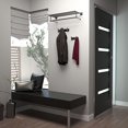 thumbnail image 2 of Gatco Elevate All Modern Décor Rectangle Triple Hook, Matte Black, 2 of 3