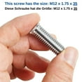 thumbnail image 3 of 1/2/5Pc 35mm 45mm Kitchen Sink Basket Strainer Waste Threaded Screw Connector, 3 of 8
