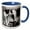 Blue/White, variant on 3drose, Jack Russell Terrier (black and White), 15oz Mug