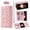 Rosegold, variant on Crossbody Wallet Case for Google Pixel 10 /10 Pro, Magnetic Folio Elegant PU Leather Case with RFID Blocking Card Holder, Wristlet & Shoulder Strap, Flip Zipper Clutch Purse for Women Girls,Black