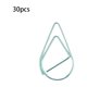 thumbnail image 3 of Clip de papel Cateissary 30 uds color sólido gota de agua Azul verde, 3 of 6