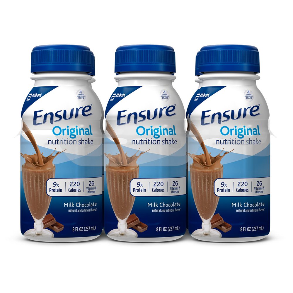 Ensure Original Milk Chocolate Flavor 8 oz. Bottle Ready to Use, 57231