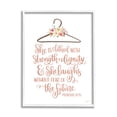 thumbnail image 4 of Stupell Industries Proverbs Verse Uplifting Religious Calligraphy Floral Design Graphic Art White Framed Art Print Wall Art, Design by Imperfect Dust, 4 of 5