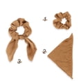 thumbnail image 3 of 10 Packs Scrunchies for Hair, Silk Hair Scrunchies for Women Hair Ties Bowknot Scrunchies for Hair Ponytail Holder Fashion Hair Scarf Scrunchie Bunny Ear Scrunchies, 3 of 5
