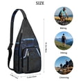 thumbnail image 2 of Cyberpunk Gamer Sling Backpack - Retro Console Design with Colorful Graffiti Pattern, Anti-Theft Shoulder Pack for Travel & School, 2 of 4
