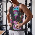 thumbnail image 5 of Rateoe Cat Icecream Pattern Sleeveless Gym Shirt Muscle Tee Breathable Workout Shirt Slim-Fit Tank Quick Dry Fit Muscle Tank Top Bodybuilding Sleeveless T Shirt-X-Large, 5 of 7