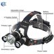 thumbnail image 5 of Linterna frontal LED recargable con 4 modos de luz Ideal para acampar/pescar/ciclismo/correr/cazar y otros deportes Alta potencia 9000lm, 5 of 5