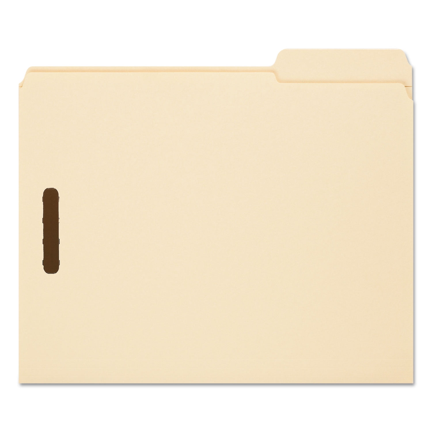 Smead Fastener File Folder, 2 Fasteners, Reinforced 1/3-Cut Tab Right Position, Letter Size, Manila, 50 per Box (14538)