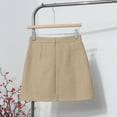 thumbnail image 6 of Ediodpoh Womens Skirts Tweed A Line Short Skirt High Waist Slim Fit Wrap Skirt Mini Skirts for Women Khaki M, 6 of 6