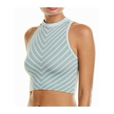 FP MOVEMENT Intimates Gray Striped Everyday Sports Bra Size: ML