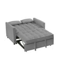 thumbnail image 5 of Convertible Sleeper Sofa Bed with Adjustable Backrest and 2 Lumbar Pillows,  Sleeper Sofa Couch with Pull-Out Bed and  Padded Seat, Love Seat Lounge Sofa with Padded Seat for Living Room, 5 of 8