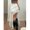White, variant on Womens White Boho Lace Asymmetrical Ruffle Long Skirt High Low Vacation