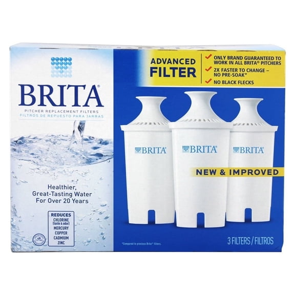 Filtros de repuesto para jarras de agua Brita, 3 filtros blancos