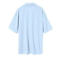 thumbnail image 5 of Men's Casual Cardigan Short Sleeve Double Pocket Shirt Sleep Romper Mens Button down Pajama Shirt Mens Size Medium Shirts Mens T Shirts Short Sleeve Pimp Shirts Men, 5 of 5