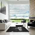 thumbnail image 6 of Ahgly Company Indoor Square Patterned Ash Gray Area Rugs, 5' Square, 6 of 6