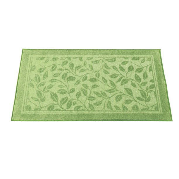 Collections Etc Leaf Tufted SkidResistant Backing Accent Rug
