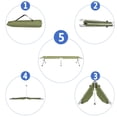 thumbnail image 3 of Portable Folding Camping Cot with Carrying Bag, Folding Camping Cots for Adults, Outdoor Cot Bed for Traveling, Beaches, Parks, Stable and Load-Bearing, Easy Carrying, Army Green, 3 of 9