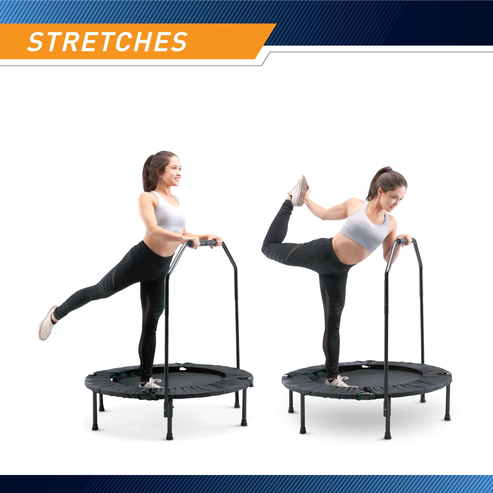 Marcy 40 Inch Trampoline Cardio Trainer With Handrail Black Walmart Com Walmart Com