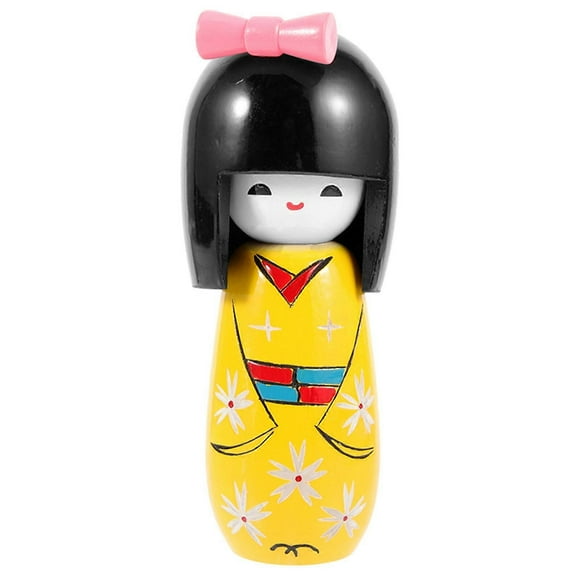 Japanese Kimono Doll Japanese Wood Kimono Doll Collectible Figurine for Restaurant Home Gift Gift
