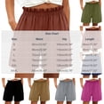 thumbnail image 4 of ZUKMRJPC Womens Summer Shorts with Pockets Lightweight High Waisted Adjustable Tie Knot Loose Casual Shorts, 4 of 4